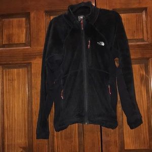The North Face Black Fur Zip Up Sweatshirt
